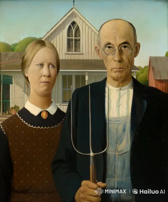 Gothic Couple's Uneasy Exchange in Live2D Animation – AI Generated Video | Hailuo AI