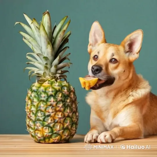 Dog with Flamethrower Burns Pineapple in Live2D Animation – AI Generated Video | Hailuo AI