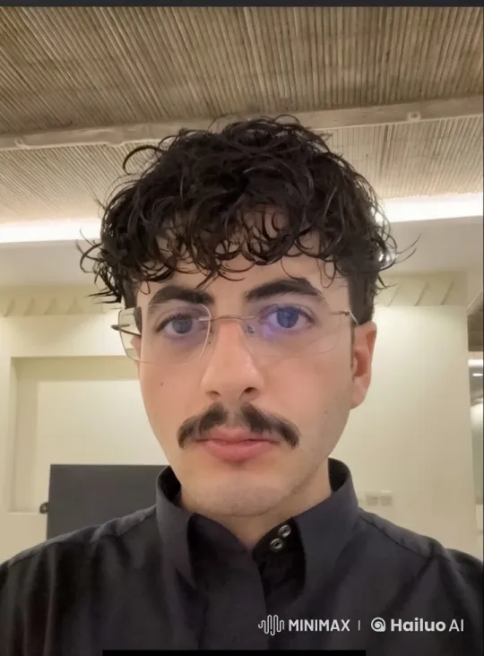 Indoor Smoking Scene with Curly-Haired Person – AI Generated Video | Hailuo AI