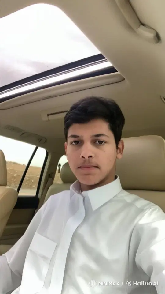 Young Man Contemplatively Smokes in Car with Open Sunroof – AI Generated Video | Hailuo AI