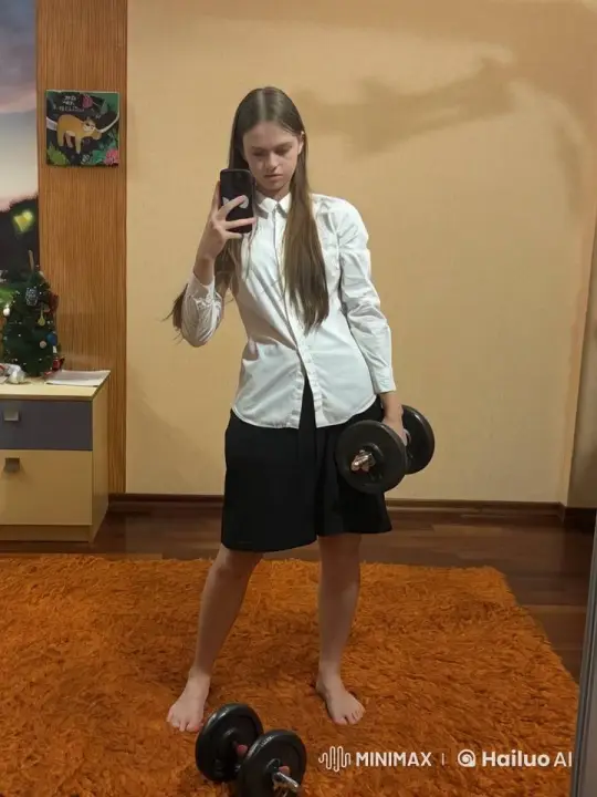 Woman Transforms into Bodybuilder with Dramatic Muscle Growth – AI Generated Video | Hailuo AI