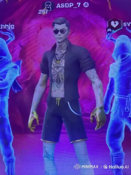 Confident Character Stands in Purple and Red – AI Generated Video | Hailuo AI
