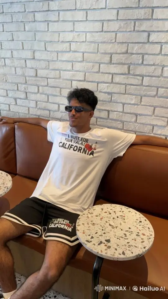 Person Relaxing on Bench Smoking – AI Generated Video | Hailuo AI