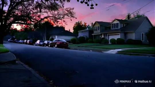 Unexpected Chaos Shatters Suburban Serenity – AI Generated Video | Hailuo AI