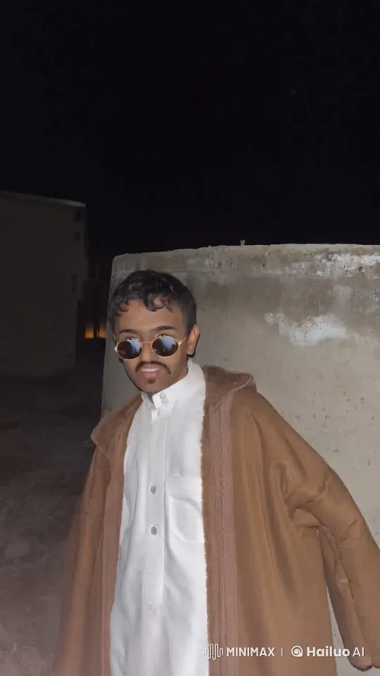 Mysterious Figure Smokes by Night Wall – AI Generated Video | Hailuo AI