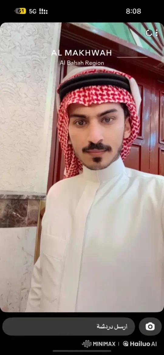 Man Smoking in Traditional Attire by Red Door – AI Generated Video | Hailuo AI