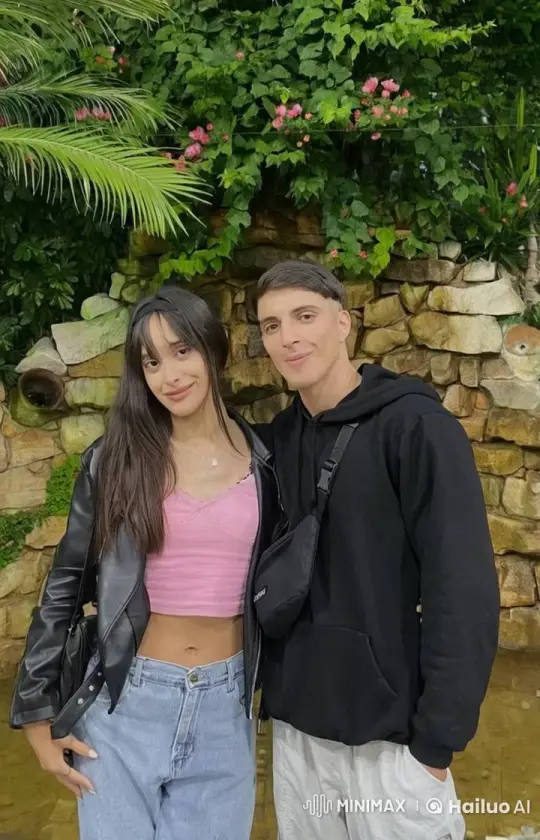 Young Couple's Emotional Moment in Lush Setting – AI Generated Video | Hailuo AI