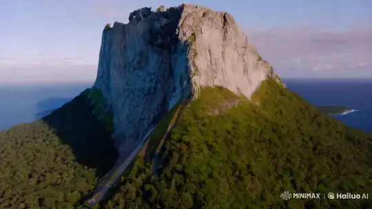 Mountain Collapse and Underwater Exploration Cinematic Scene – AI Generated Video | Hailuo AI