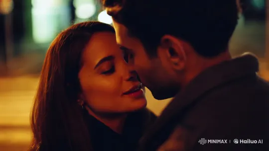 Intimate Urban Kiss with Artistic Cinematography – AI Generated Video | Hailuo AI