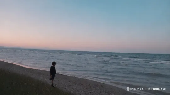 Dawn Coastal Vlog: Serene Shoreline Walk – AI Generated Video | Hailuo AI