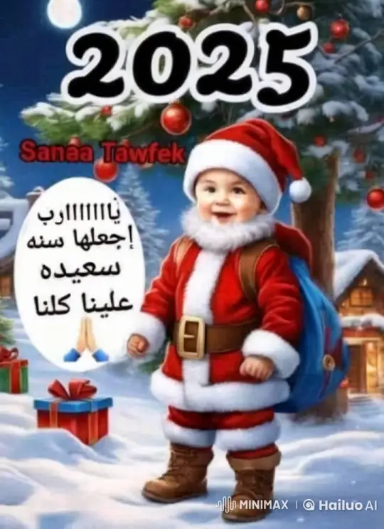 Santa Child Celebrates Joyful Winter Wonderland – AI Generated Video | Hailuo AI