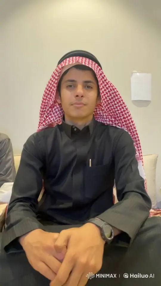 Man in Thobe Smokes Cigarette with Poise – AI Generated Video | Hailuo AI