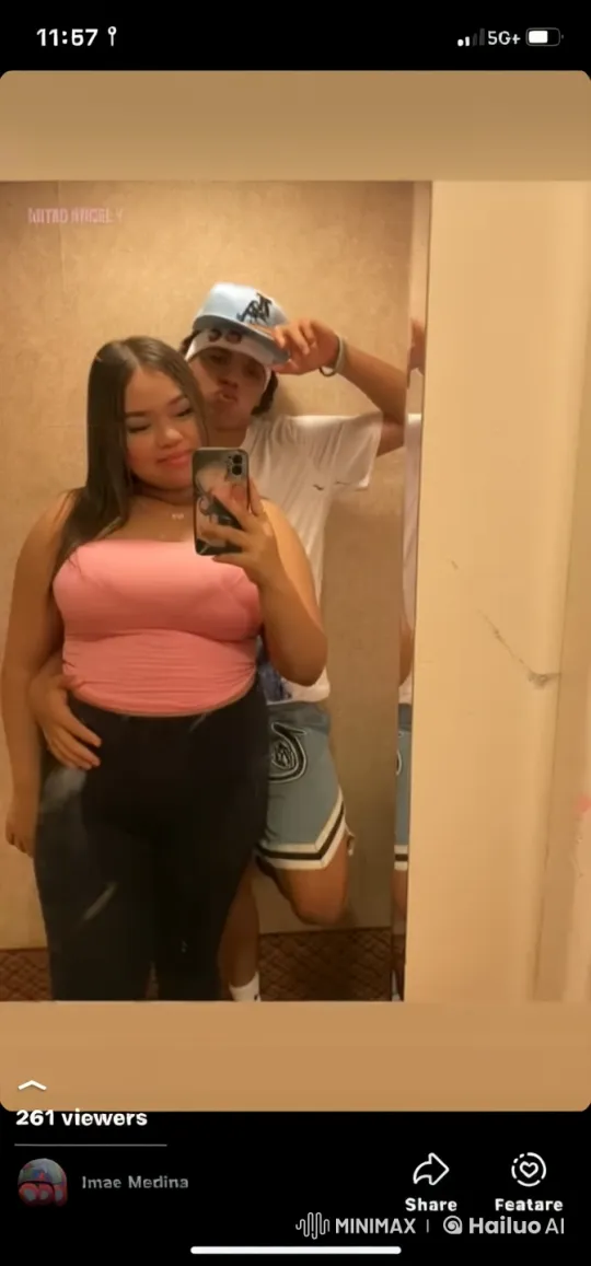 Young Woman Reacts to Kiss in Mirror Selfie Video – AI Generated Video | Hailuo AI