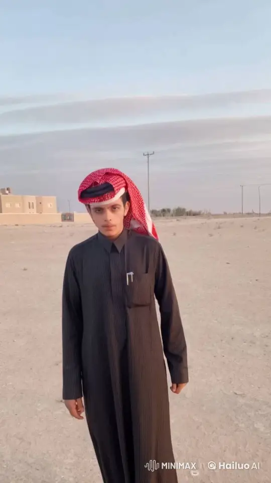 Young Man Reflects Smoking in Desert Landscape – AI Generated Video | Hailuo AI