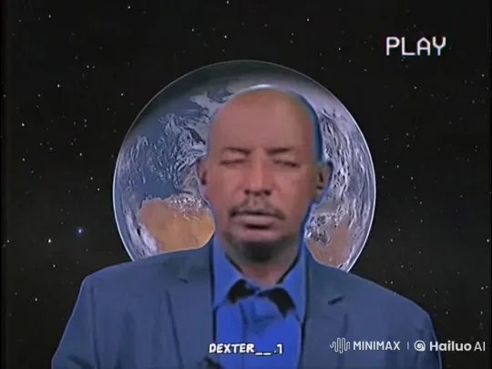 Man Contemplates Earth Smoking, Cosmic VHS Aesthetic – AI Generated Video | Hailuo AI
