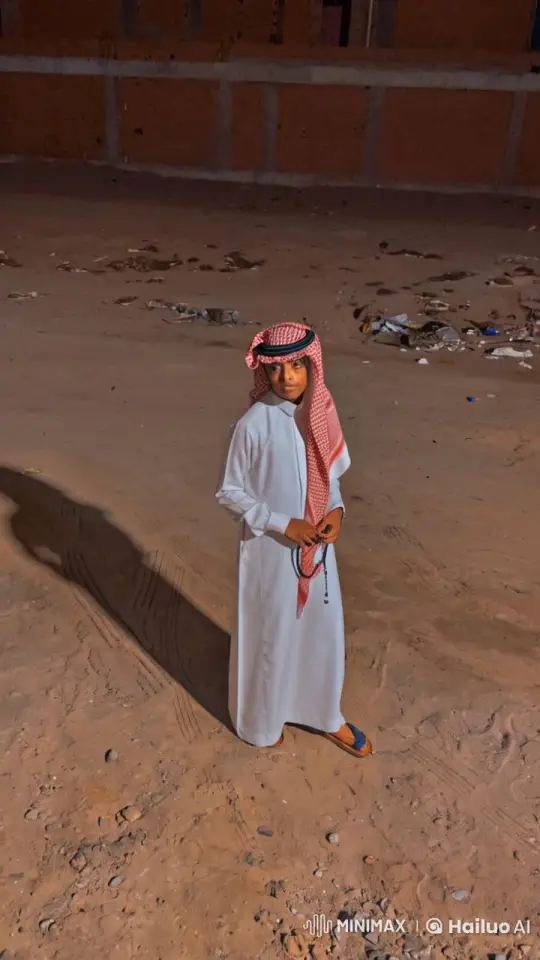Contemplative Figure in Traditional Attire Amidst Deserted Landscape – AI Generated Video | Hailuo AI