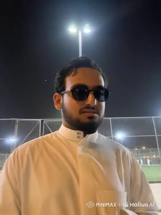 Man Smoking Calmly at Night on Sports Field – AI Generated Video | Hailuo AI