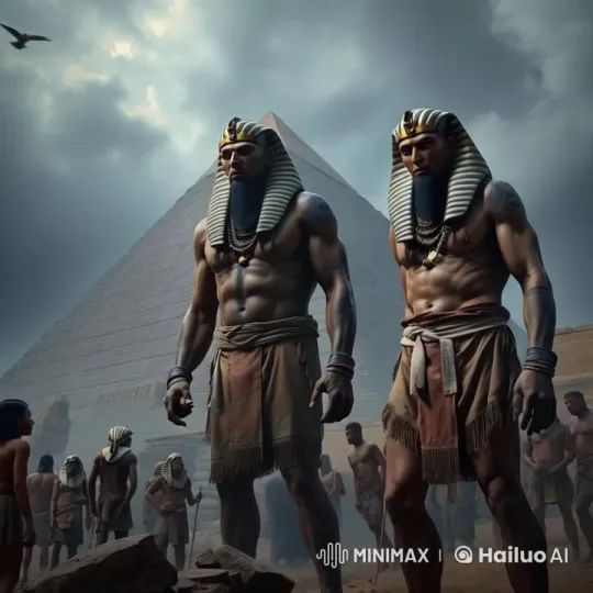 Guardians of the Pyramid: Ancient Egypt's Majestic Scene – AI Generated Video | Hailuo AI