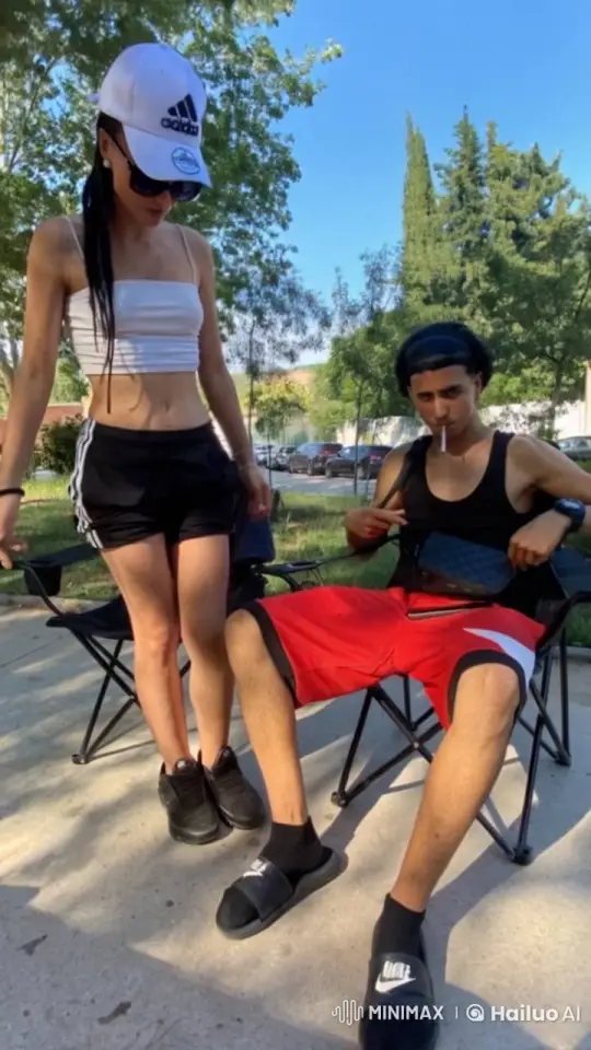 Woman Confronts Cheating Man and Attacker in Outdoor Fight – AI Generated Video | Hailuo AI
