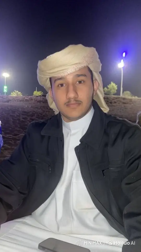 Man Smoking Outdoors at Night with Gentle Movements – AI Generated Video | Hailuo AI