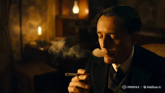Contemplative Man in a Moody, Vintage Room – AI Generated Video | Hailuo AI