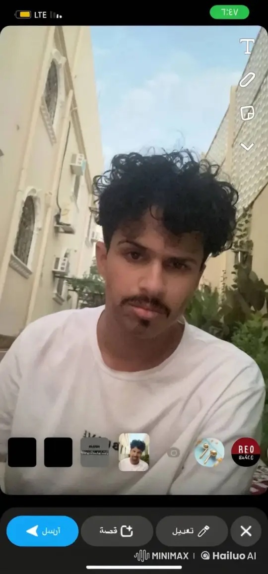 Young Man Contemplatively Smokes Outdoors – AI Generated Video | Hailuo AI