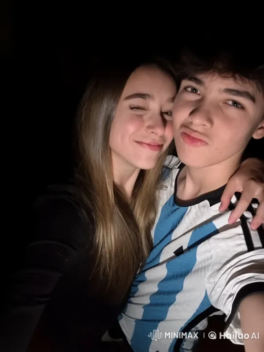 Boy and Girl's Tense Selfie with Surprise Kiss – AI Generated Video | Hailuo AI