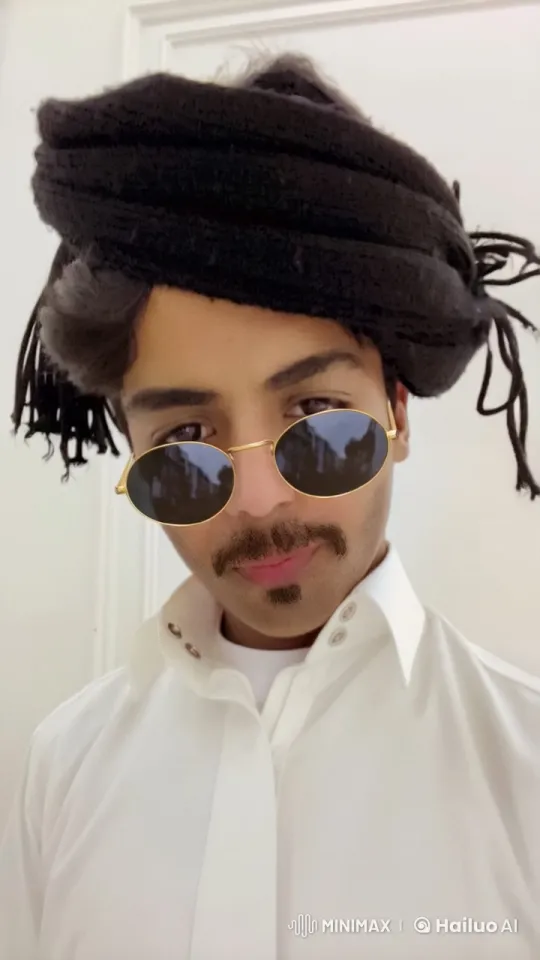 Man in White Outfit Smokes with Cool Style – AI Generated Video | Hailuo AI