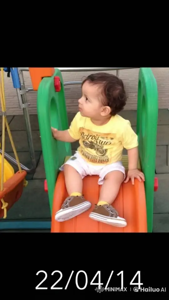 Baby's Curious Slide at Playground – AI Generated Video | Hailuo AI