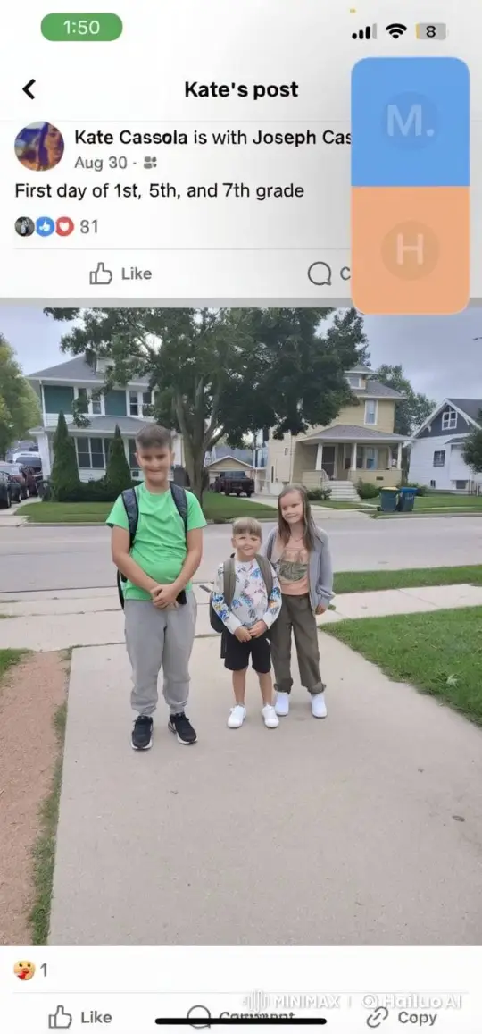 First Day of School: Siblings Celebrate with Joyful Dance – AI Generated Video | Hailuo AI
