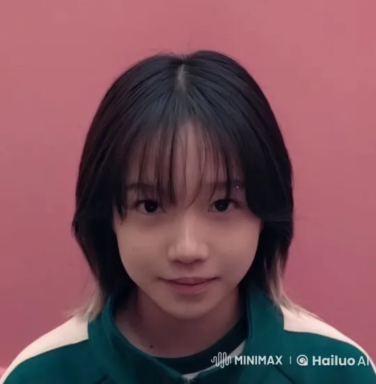 Young Person Bonds with Baby Against Pink Background – AI Generated Video | Hailuo AI