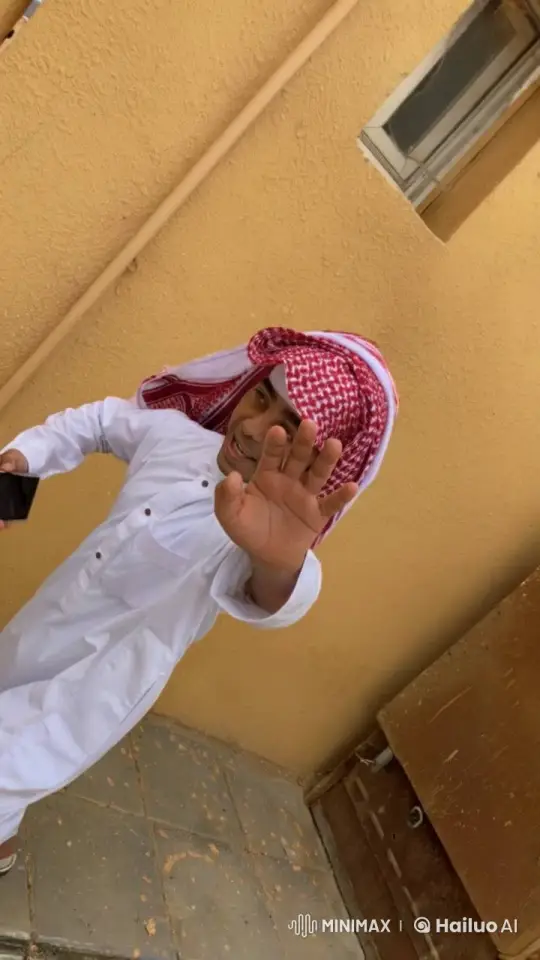 Individual in White Outfit with Playful Expression – AI Generated Video | Hailuo AI