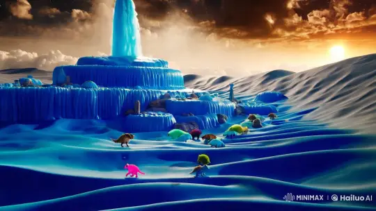 Elastic Cityscape: Surreal Desert Planet Adventure – AI Generated Video | Hailuo AI