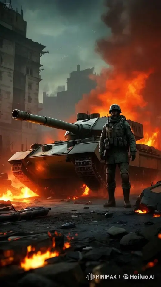 Intense Battlefield Advance in Live2D Animation – AI Generated Video | Hailuo AI