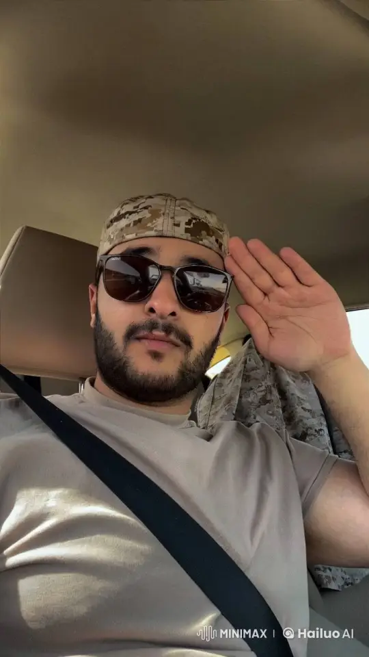 Man in Sunglasses Smokes in Parked Vehicle – AI Generated Video | Hailuo AI