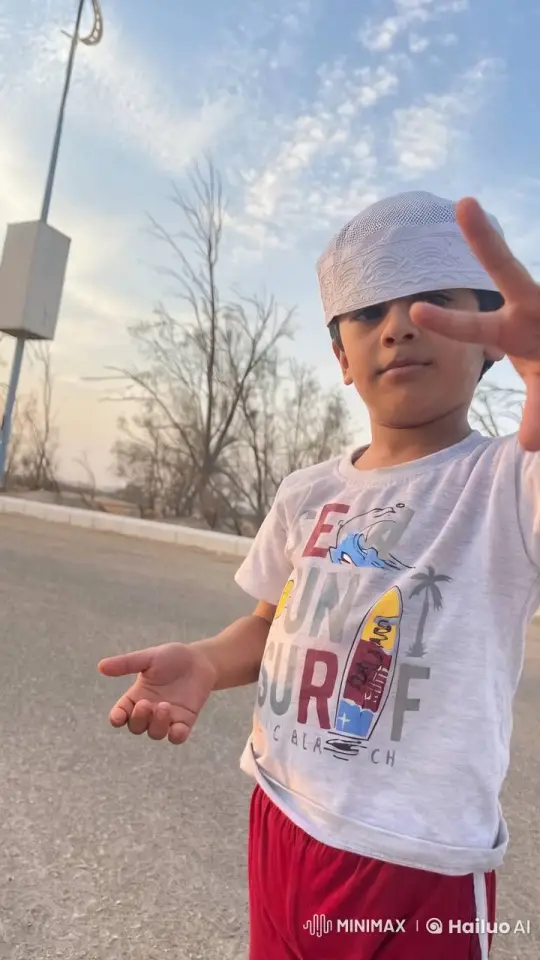 Child Mimics Smoking on Open Road – AI Generated Video | Hailuo AI