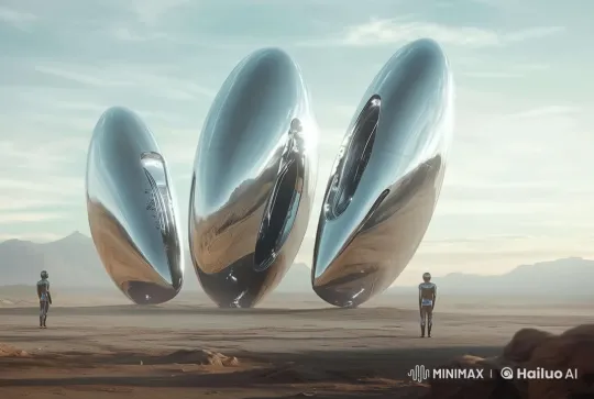 4K Live2D Video: Futuristic Spaceships on a Luminous Planet – AI Generated Video | Hailuo AI
