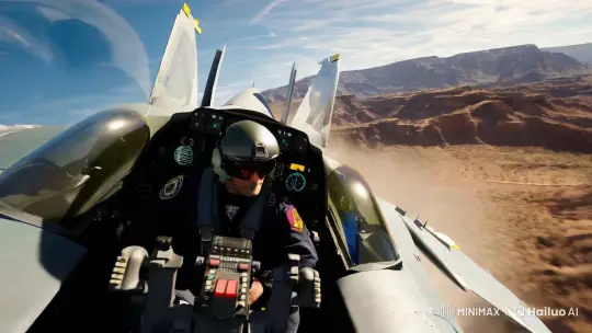 Maverick's Aerial Mastery: High-Octane Jet Combat – AI Generated Video | Hailuo AI