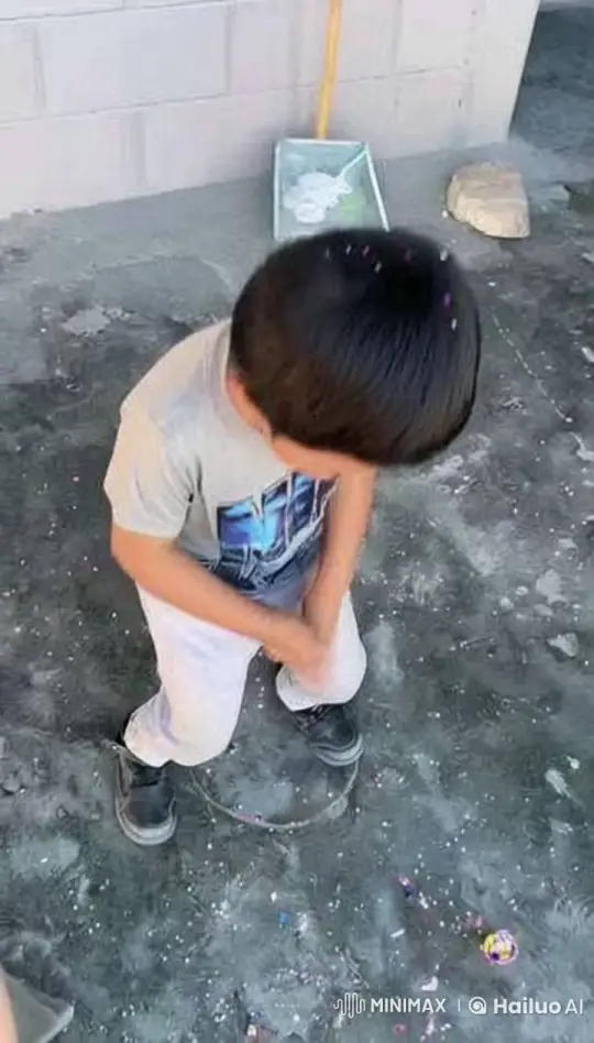 Young Boy Surprised by Confetti in Live2D Animation – AI Generated Video | Hailuo AI