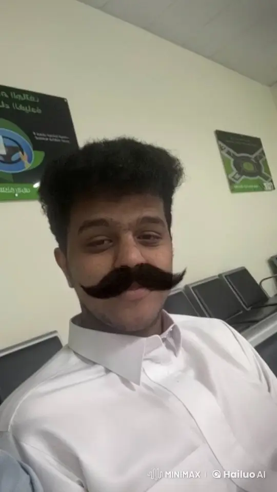 Digital Mustache Filter: Smoking Relaxation Scene – AI Generated Video | Hailuo AI