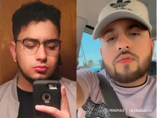 Split-Screen Kiss Illusion Between Two Men – AI Generated Video | Hailuo AI