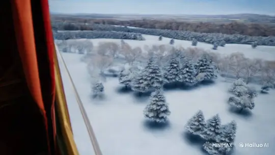 Magical Boarding School Students on a Winter Train Journey – AI Generated Video | Hailuo AI
