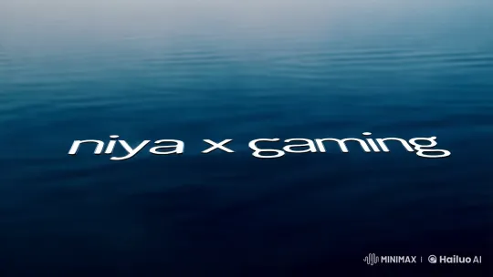 Abstract Aesthetic of 'niya x gaming' on Serene Water – AI Generated Video | Hailuo AI