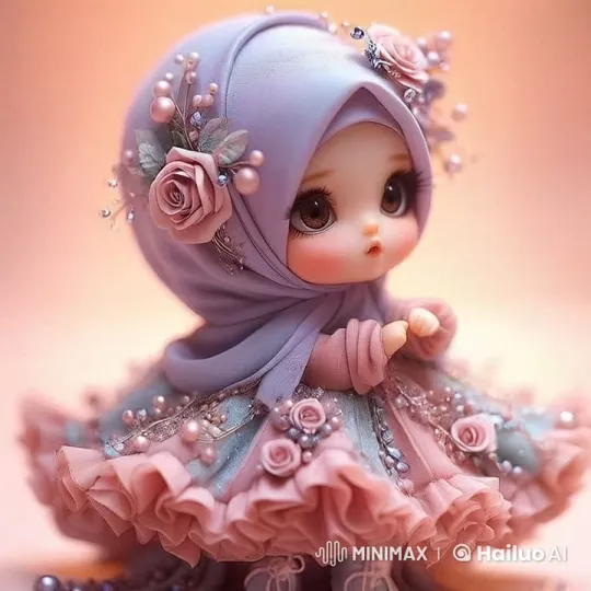 Enchanted Doll Spins in Magical Pastel Dress – AI Generated Video | Hailuo AI