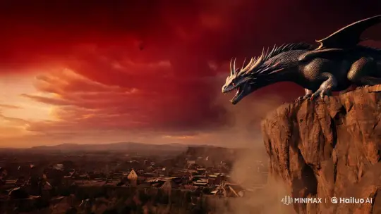 Heroic Battle Against Dragons in a Post-Apocalyptic World – AI Generated Video | Hailuo AI