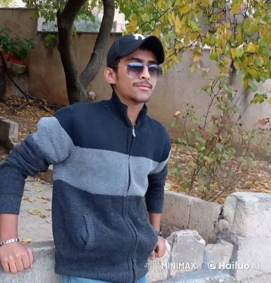 Young Man Smoking Casually in Autumnal Setting – AI Generated Video | Hailuo AI