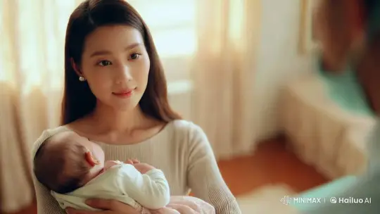 Lesti Kejora Embraces Serenity with a Baby – AI Generated Video | Hailuo AI