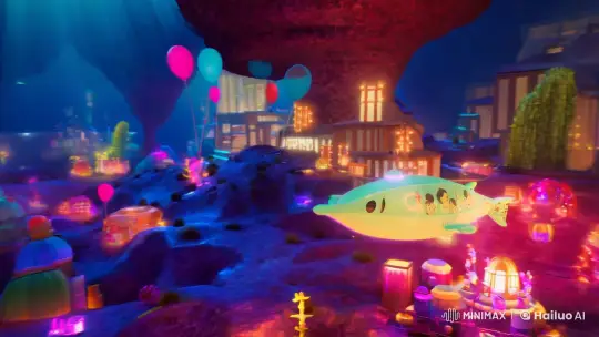 Submarine Journey Through Dreamscape of Memories – AI Generated Video | Hailuo AI