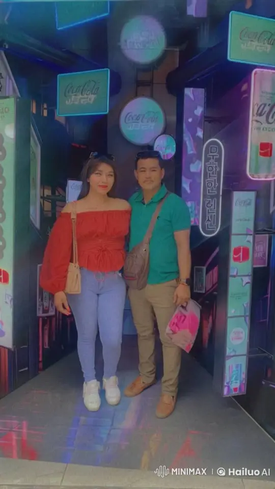 Woman Cries as Witnessing Unexpected Kiss in Neon-Lit Cityscape – AI Generated Video | Hailuo AI