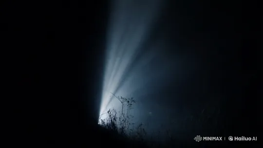 Mysterious Scene Illuminated by Light Rays and Fog – AI Generated Video | Hailuo AI